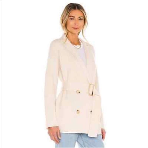 NWT Vince Belted Cashmere Merino Wool Sweater Coat Cardigan Cream - Picture 2 of 7